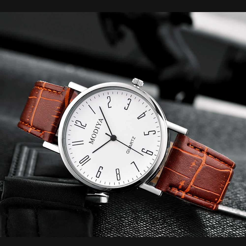 Men's Fashion Simple Belt Quartz Watch - Minihomy