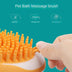 Dog Cat Bath Brush 2-in-1 Pet SPA Massage Comb Soft Silicone Pets Shower Hair Grooming Cmob Dog Cleaning Tool Pet Products - Minihomy