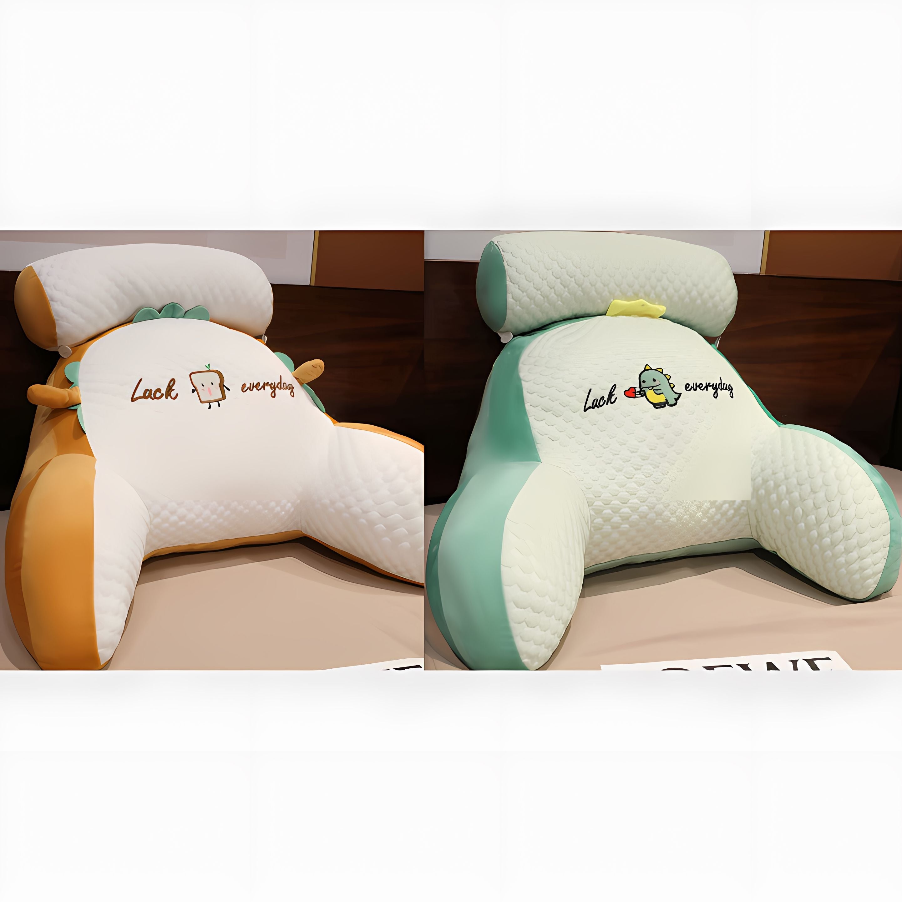 Sofa Fluffy Cushion - Triangle Reading Pillow for Comfortable Support