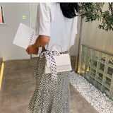 Popular Bags Handbags Small Trendy Fashion Messenger Bag Chain Shoulder Texture Handbag - Minihomy