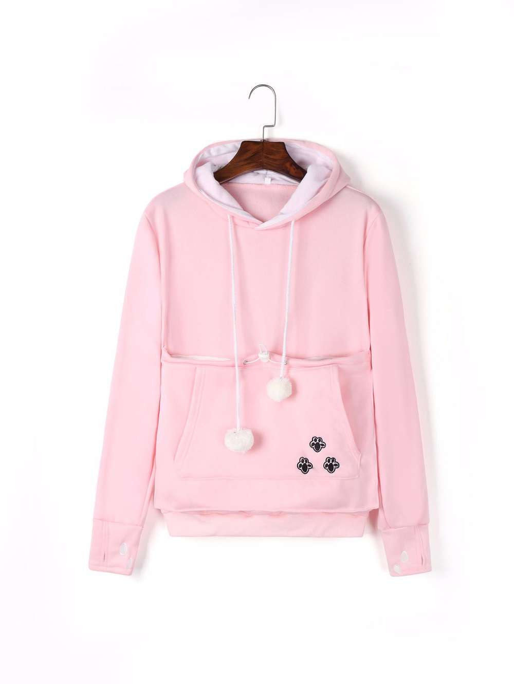 Cute Hoodies Pullover Sweatshirts With Pet Pocket for Winter Women - Minihomy