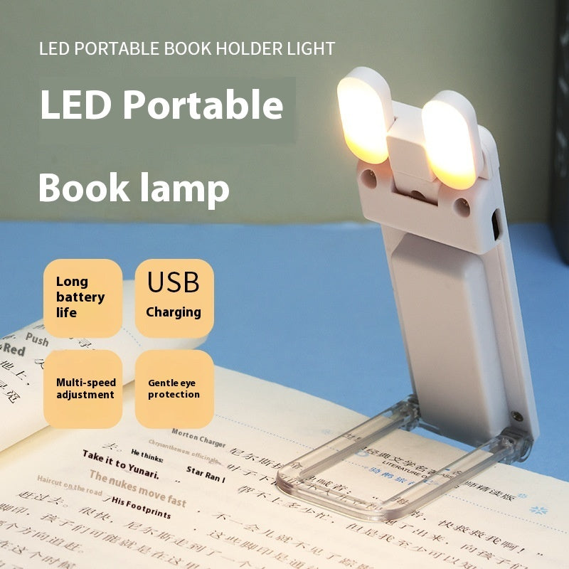 LED Book Light Clip-on Reading Lamp - USB Rechargeable