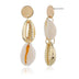 Bohemian Ins Style Seaside Holiday Golden Shell Stud Earrings - Minihomy