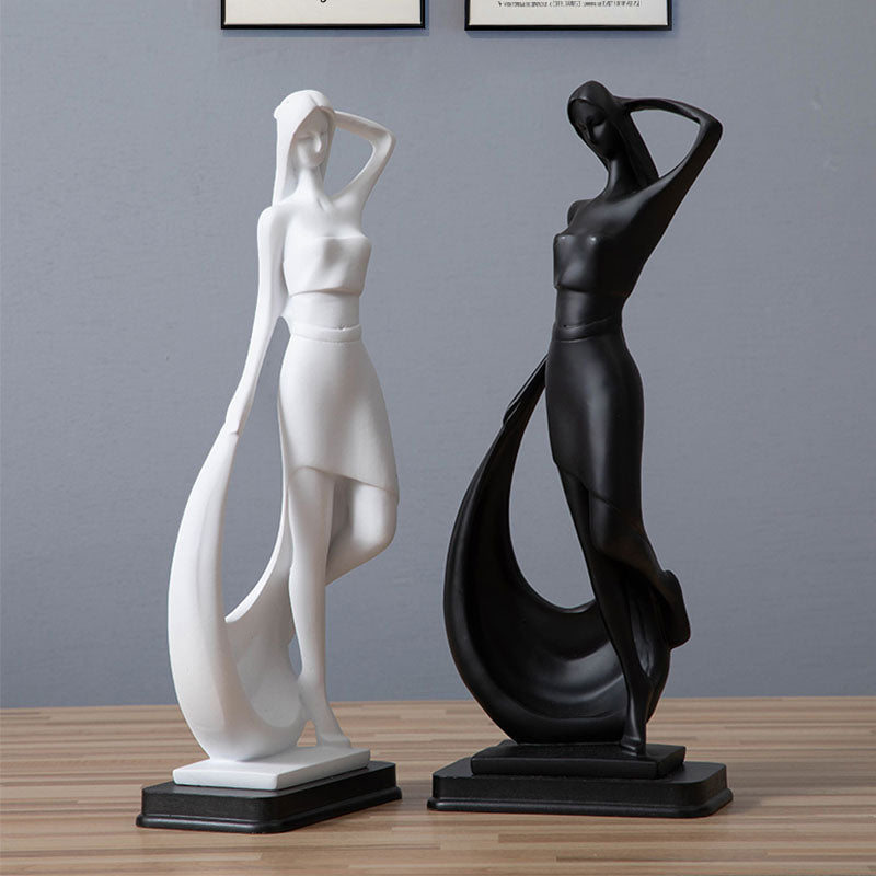 Nordic Minimalist Abstract Sculpture Statue Resin Crafts - Minihomy