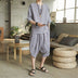 Men's Linen Suit Chinese Style Large Loose Cropped Trousers - Minihomy