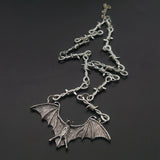 Handmade DIY Accessories Creative Horror Bat Necklace Pendant Ornament - Minihomy