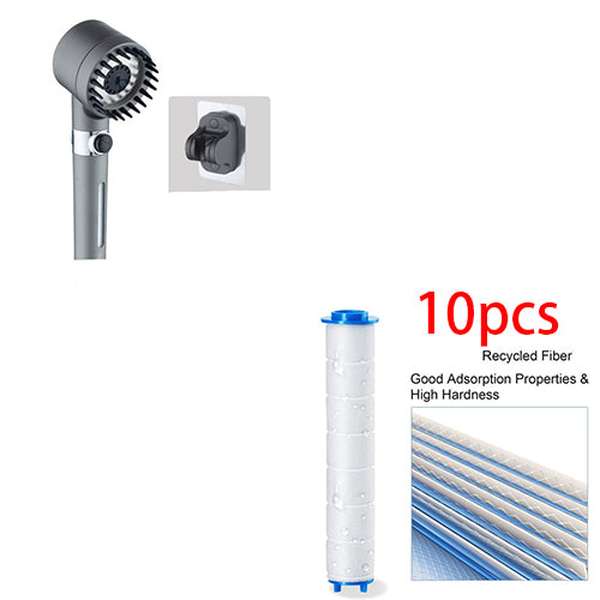 3 Modes High Pressure Shower Head with Filter - Portable Rainfall Faucet Tap for Bathroom - Minihomy