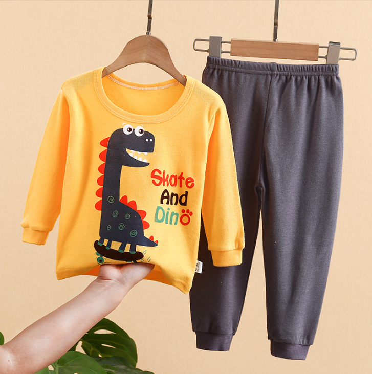 Children's Cartoon Cute Print Home Service Pajamas Set - Minihomy