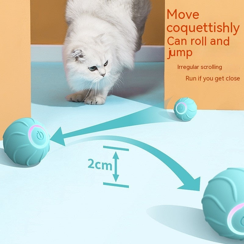 Interactive Cat Toy - Automatic Bouncing Ball, USB Rechargeable, Self-Playing Fun for Kittens - Minihomy