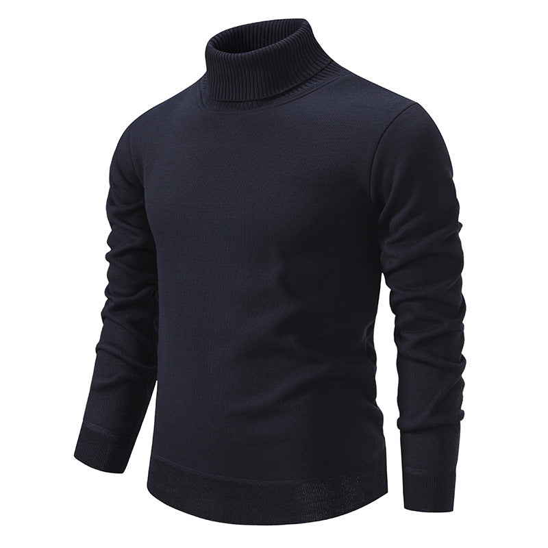 Autumn and Winter Velvet Thickening Sweater - Men's Turtleneck - Minihomy