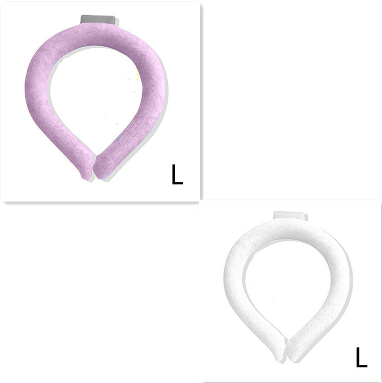 Neck Cooling Ring Ice Cushion Tube Heatstroke Prevention Cooling Tube Ice Reusable Neck - Minihomy