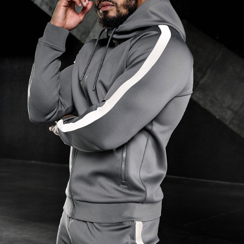 Men's Fashion Casual Running Fitness Suit Two-Piece Suit - Minihomy