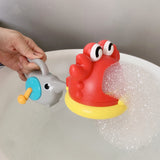 Bubble Machine Baby Bath Toy Pool Foam Making Machine Kids Play Water Games Toy Set - Minihomy