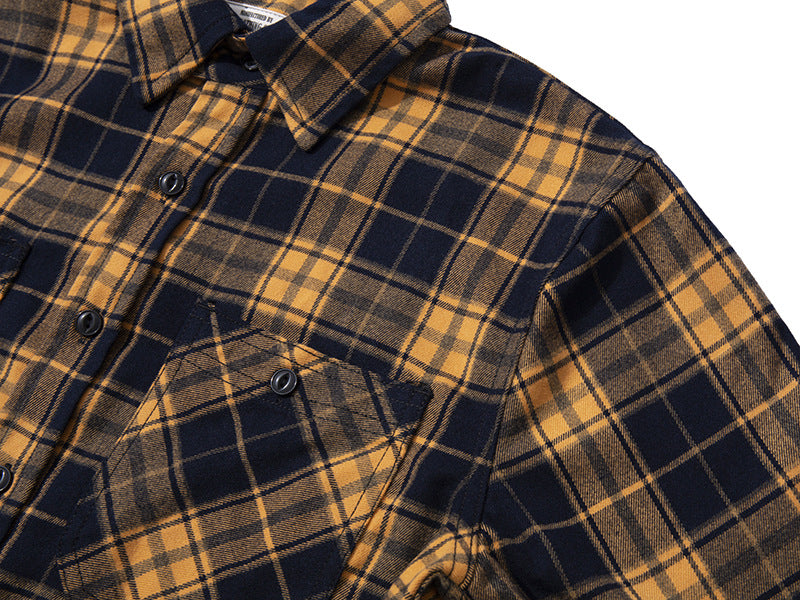 Heavy Thick Plaid Shirt For Men - Minihomy