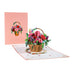 3D Flower Bouquet Cards Gifts Anniversary Pop-Up Mom Floral Bouquet Wife Greeting Cards Mothers Day - Minihomy