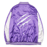 Men's Casual Scratch Badge Baseball Jacket - Minihomy