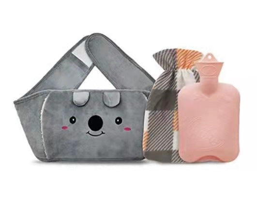 Plush Waist Cover Winter Belly Warmer With Hot Water Bottle - Minihomy