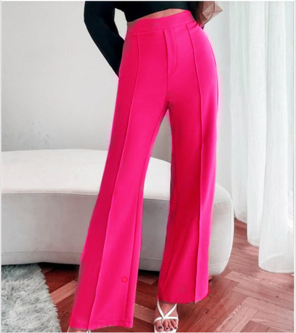 Loose Straight Pants Women High Waist Casual Trousers - Minihomy