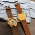 Casual Business Bamboo Leather Strap Watch - Minihomy