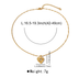 Alloy Heart-shaped Necklace With Diamond: Fashion INS Style Love Necklace - Minihomy