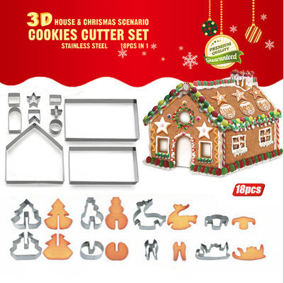 Christmas Cookie Mold Christmas Decorations For Make a  Cookie House - Minihomy