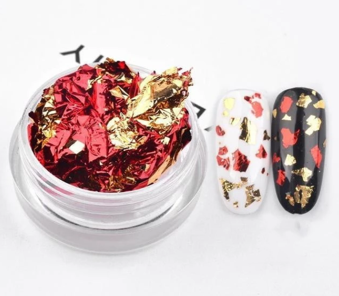 Nail tin foil fragment nail jewelry - Minihomy