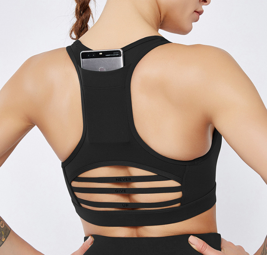 Back pocket sports bra - Minihomy