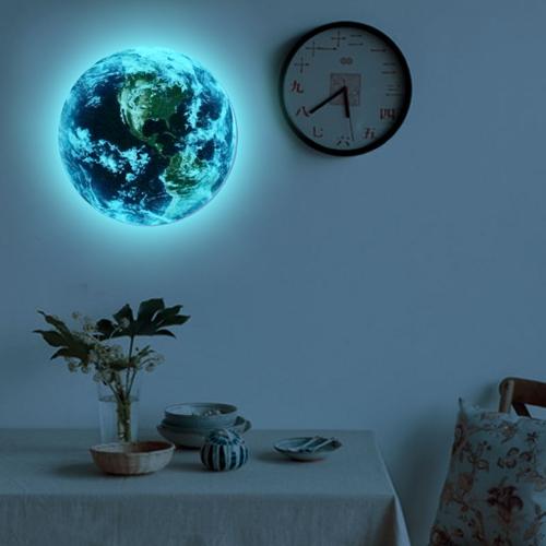 Glow In The Dark 3D Earth Wall Sticker - Minihomy