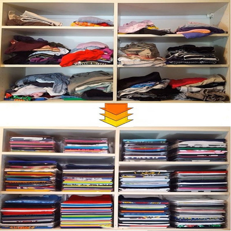 10 Layer Clothes Storage Board Fold Clothing Organizer Shirts Folder Organizer - Minihomy