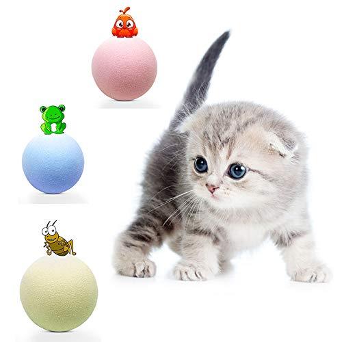 Interactive Cat Toy: Smart Gravity Ball with Sound & Squeak