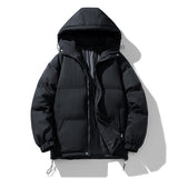 Men's Hoodie Padded Coat Thickened Cotton-padded Clothes Loose Casual Cotton-padded Jacket - Minihomy