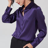 Silk long sleeve shirt