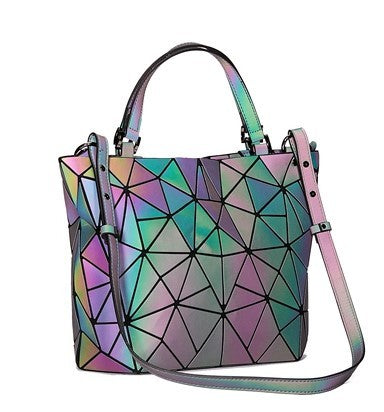 Geometric Luminous Purse And Handbag - Minihomy