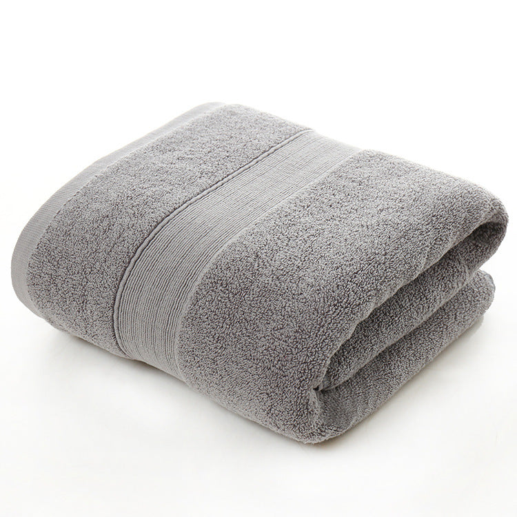 Cotton Thickened Plain Colored Bath Towel - Minihomy