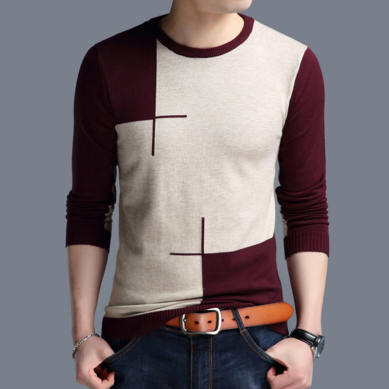 Pullover Crew Neck Sweater for Men