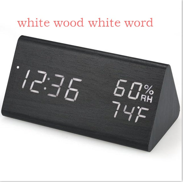 Electronic Stylish Clock High-Quality MDF - Minihomy