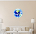 Glow In The Dark 3D Earth Wall Sticker - Minihomy