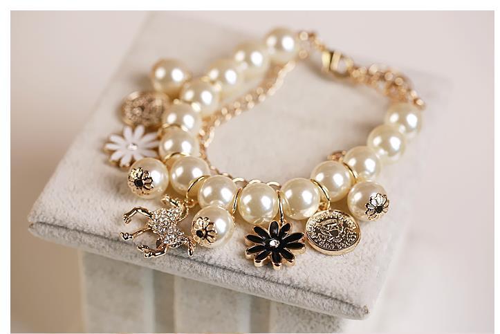 Pearl Flower Bracelet Jewelry - Minihomy