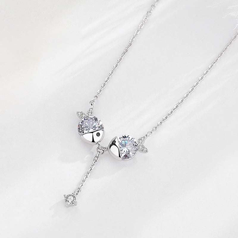 Cute zircon necklace - Minihomy