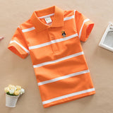 College Style Boys Polo Short Sleeve T-shirt: Cool and Casual Everyday Wear - Minihomy