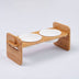 Bamboo Double Bowl Frame: Single or Double Serving Tray - Minihomy