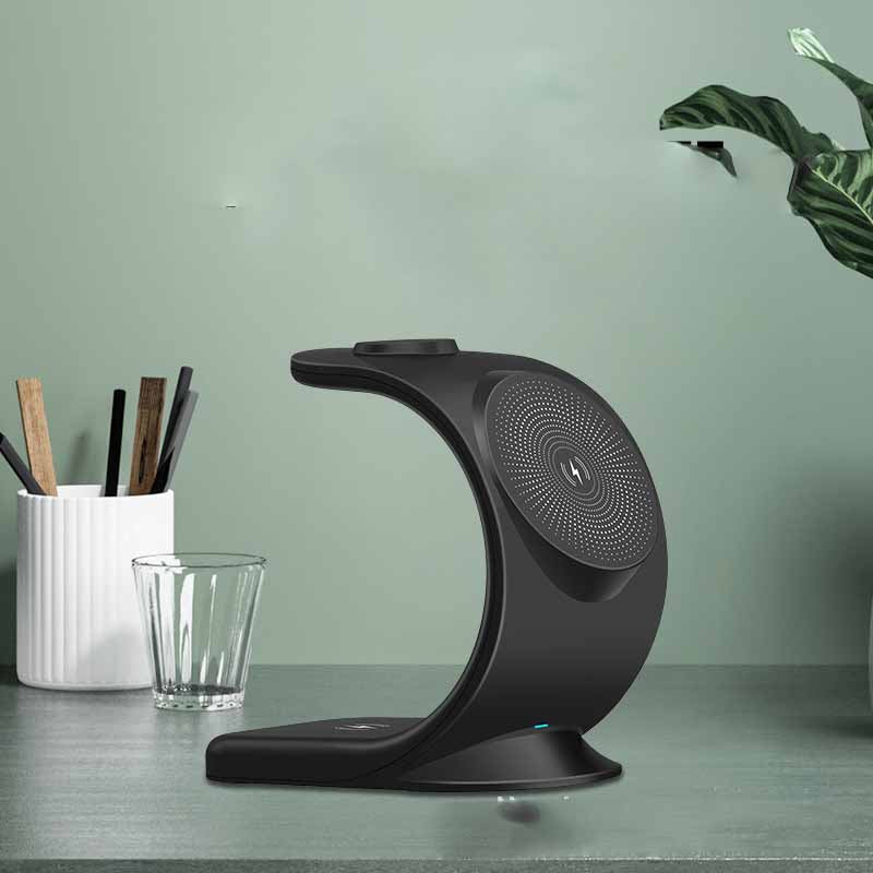 Charge in Style with the Vertical Three-in-One Magnetic Wireless Charger - Minihomy