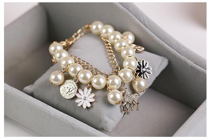 Pearl Flower Bracelet Jewelry - Minihomy