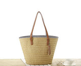 Beach Bag Woven Bag Casual Handbag - Minihomy