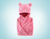 Cotton baby care hooded bath towel - Minihomy