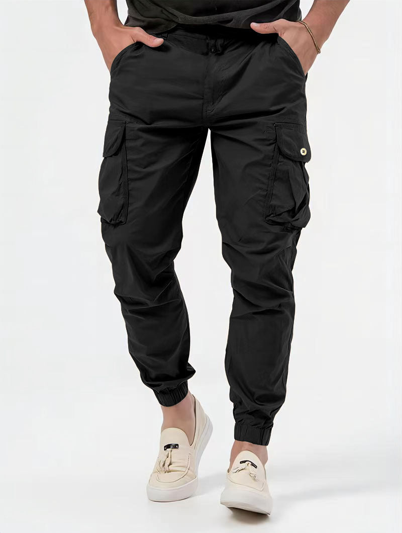 Men's Three-dimensional Bag Woven Cargo Pants Trousers - Minihomy