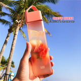 Simple plastic cup portable water bottle