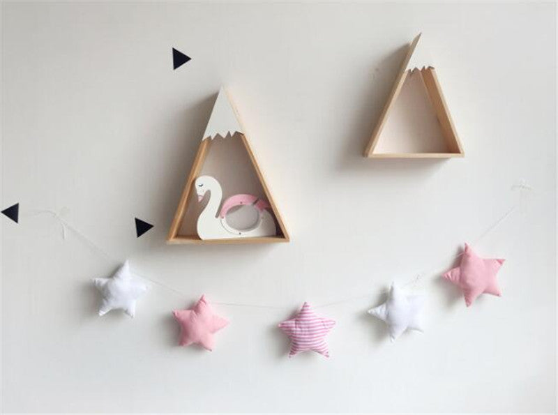 Kids Room Decoration Hanging Wall Decor Felt Fabric Cloud Garland String Party Banner - Minihomy