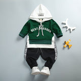 Boys' suit letter print hood - Minihomy