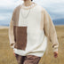 Color Block Stitching Design Knitwear Sweater For Men: Stylish Comfort for Modern Gentlemen - Minihomy